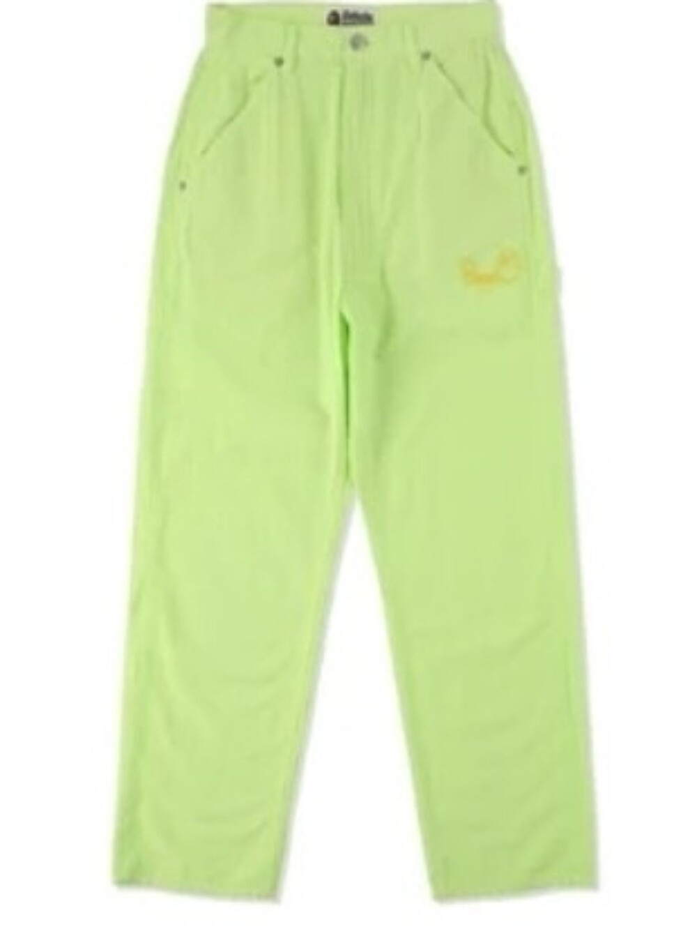 A Bathing Ape ($600) Bape Seersucker High-waist Paiinter/carpenter Pants NWT